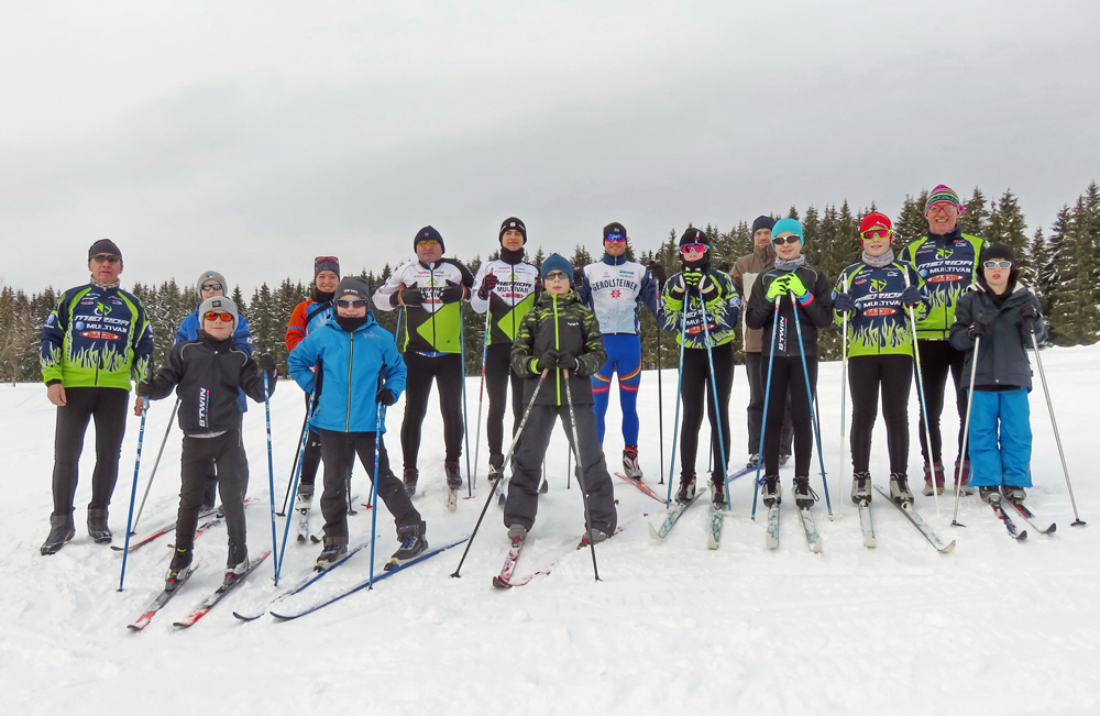 Wintersport für die Radsportler des RSV Peitz